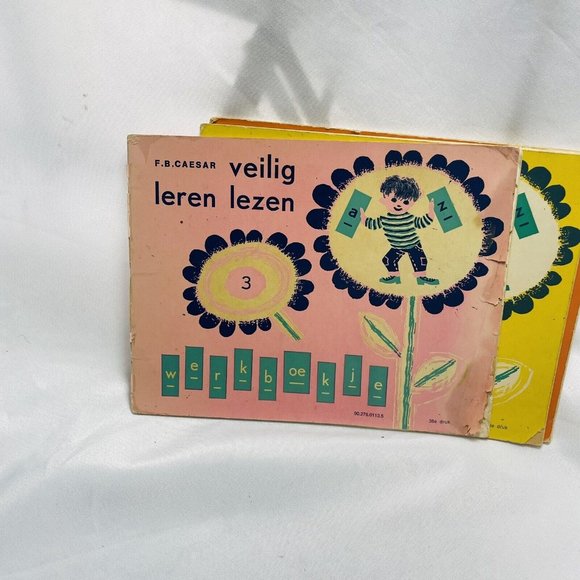 Dutch Language Children’s Safe Learn To Read Vintage Lot 1 2 3 Books F.B. Ceaser - Picture 11 of 16